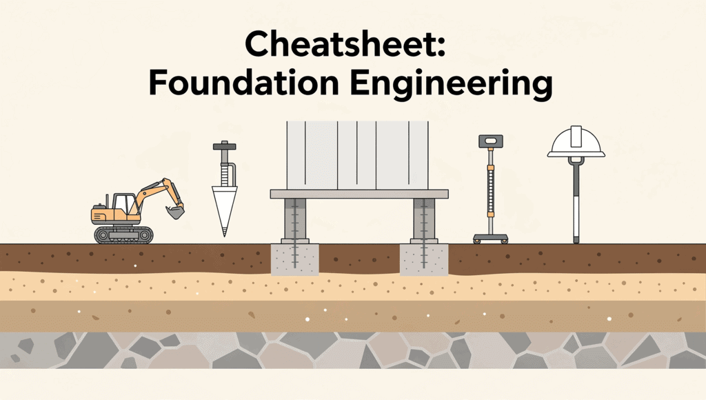 Foundation Engineering Examples Cheatsheet Foundation Engineering - Foundation Engineering - Civil ...