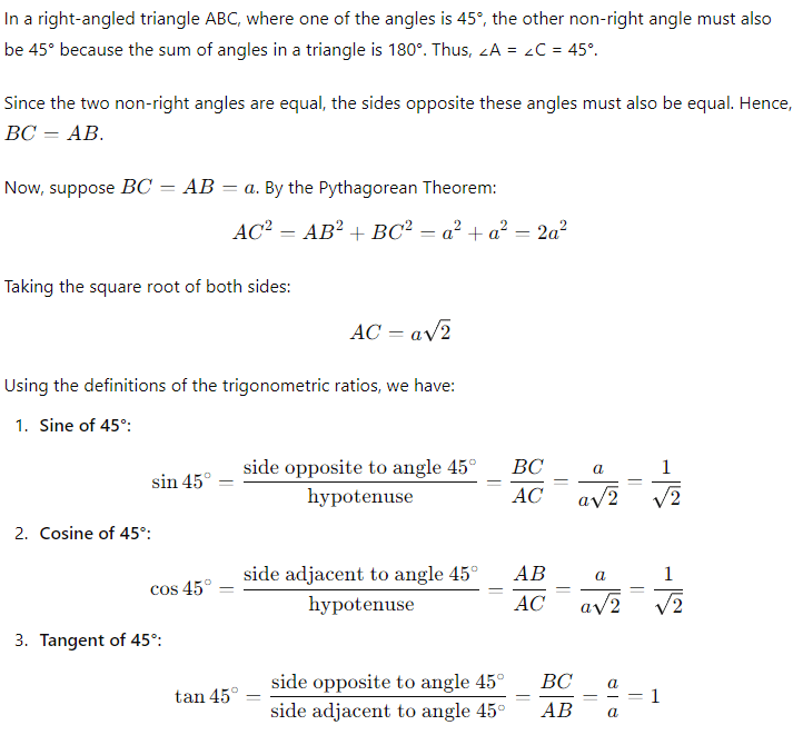 Introduction to Trigonometry Class 10 Notes Maths Chapter 8