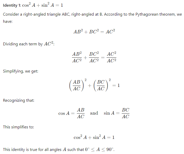 Introduction to Trigonometry Class 10 Notes Maths Chapter 8