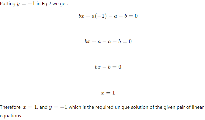Pair of Linear Equations in two Variables Class 10 Notes Maths Chapter 3