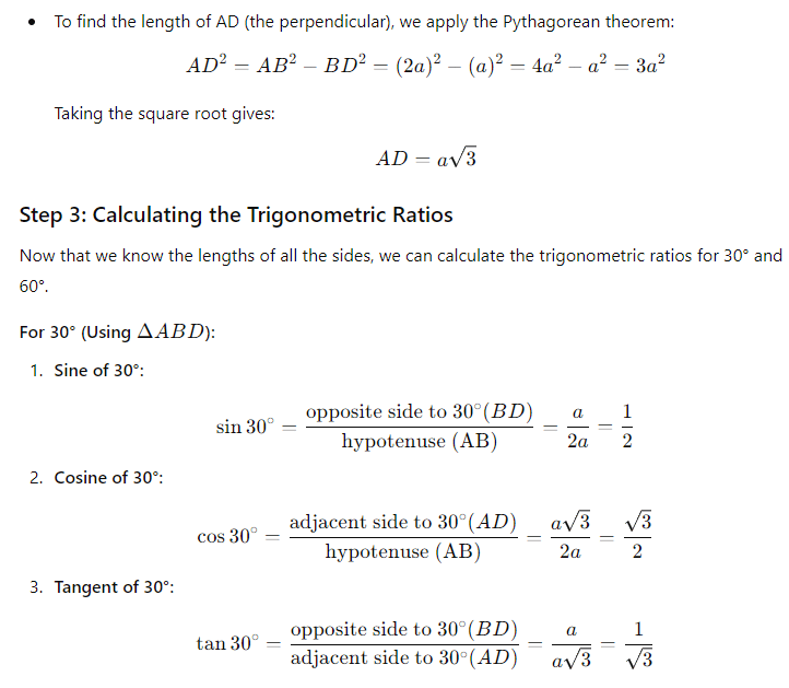 Introduction to Trigonometry Class 10 Notes Maths Chapter 8