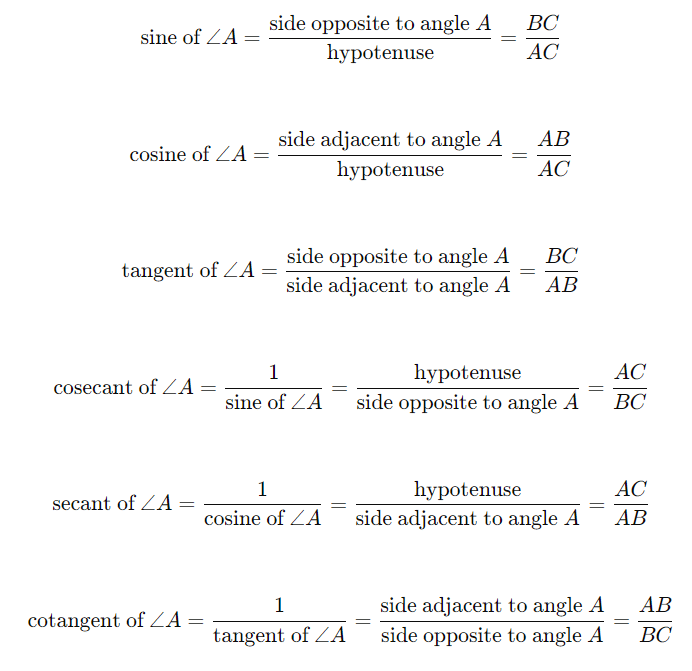 Introduction to Trigonometry Class 10 Notes Maths Chapter 8