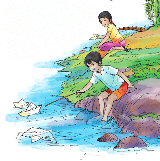 Paper Boats Summary | English for Class 3 (Santoor)