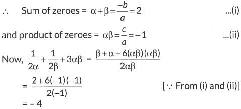 Class 10 Maths Previous Year Questions - Polynomials