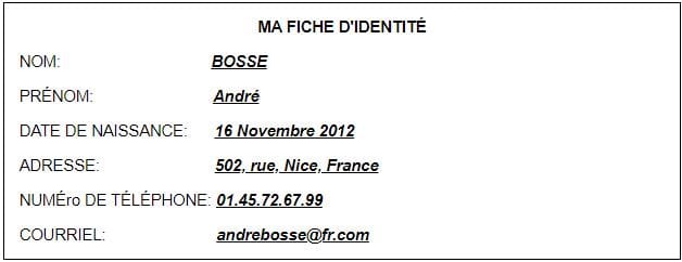 NCERT Solutions Lesson 1 - La Famille