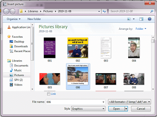 Insert & Use images in document - Class 10