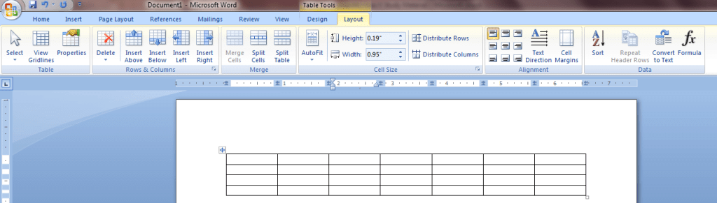Table Creation in Word | Computer - Class 5