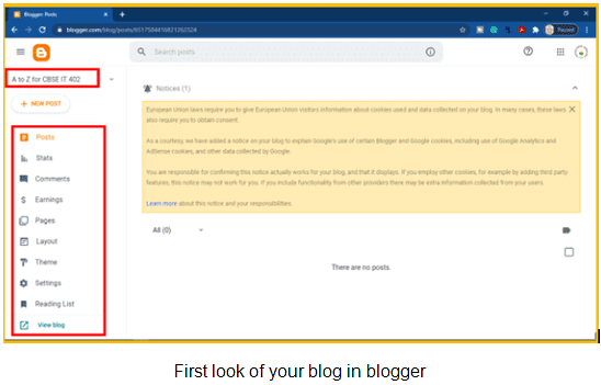 Creating & Publishing Web Pages – Blog - Class 10