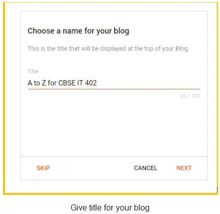 Creating & Publishing Web Pages – Blog - Class 10