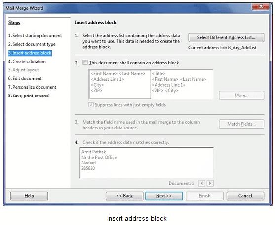 Implement the Mail Merge - Class 10