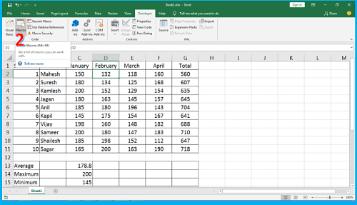 Create & Use macros in Spreadsheet - Class 10