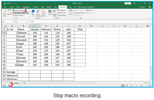Create & Use macros in Spreadsheet - Class 10