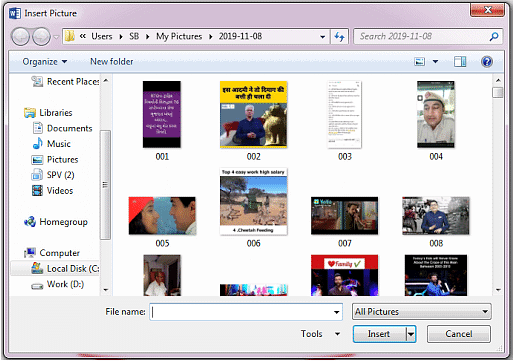 Insert & Use images in document - Class 10