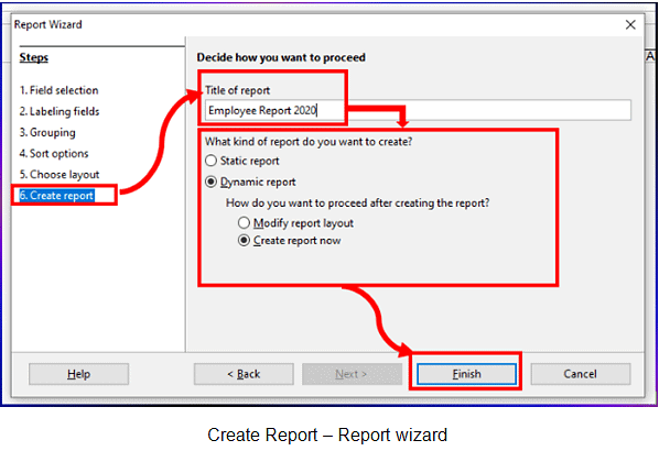Create forms & Reports using the wizard - Class 10