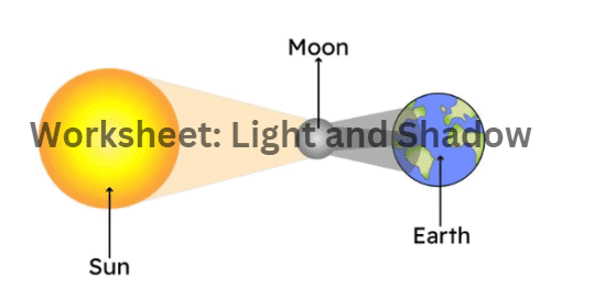 Class 5 Science - Light and Shadow - CBSE Worksheets - 2