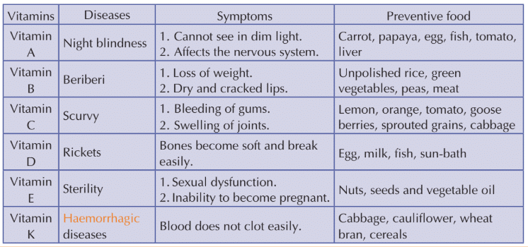 Food, Nutrition, Health and Diseases Class 5 Notes Science