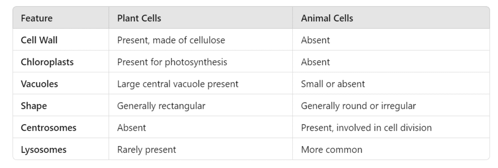 Unit Test(Solutions): The Fundamental Unit of Life | Science Class 9