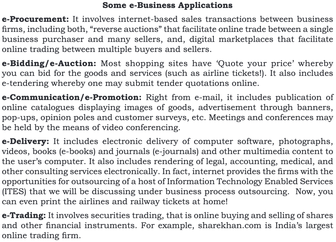 Emerging Modes of Business Chapter Notes | Business Studies (BST) Class 11 - Commerce
