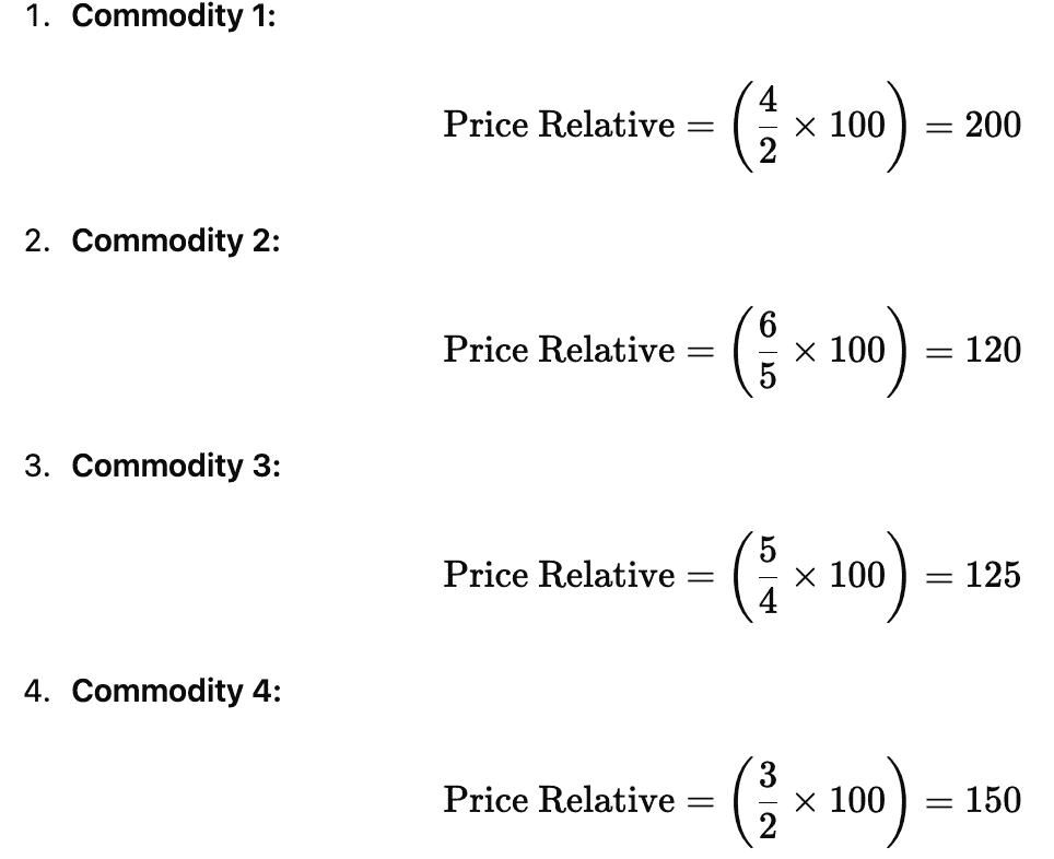 Index Numbers Class 11 Economics