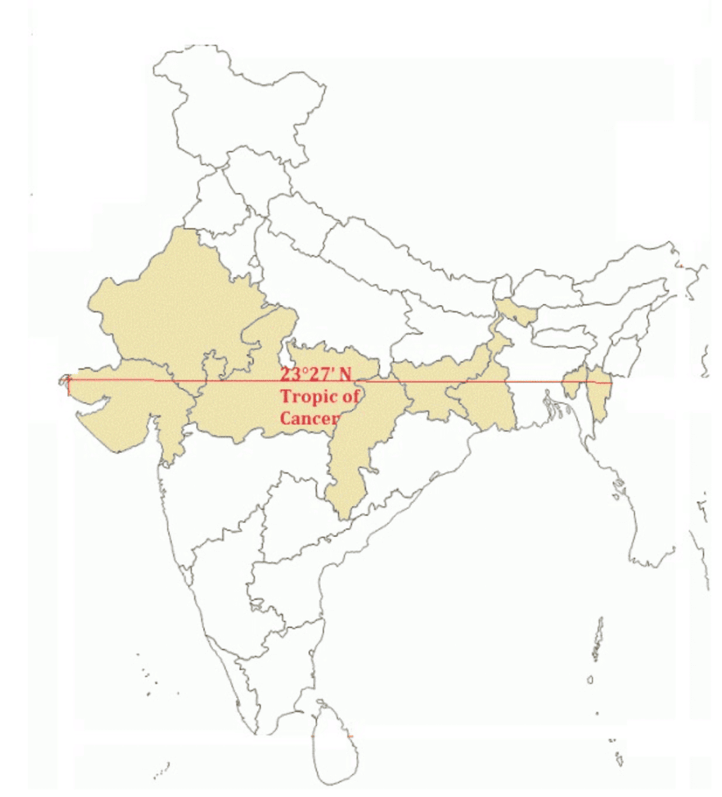 NCERT Solutions for Class 9 Geography - India - Size And Location