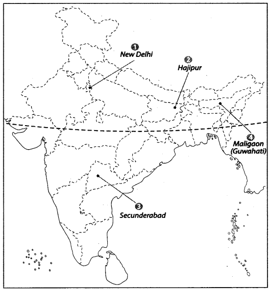 Map Based Questions: Life Lines of National Economy | Social Studies (SST) Class 10