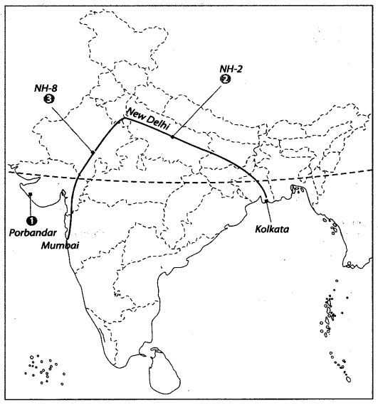Map Based Questions: Life Lines of National Economy | Social Studies (SST) Class 10