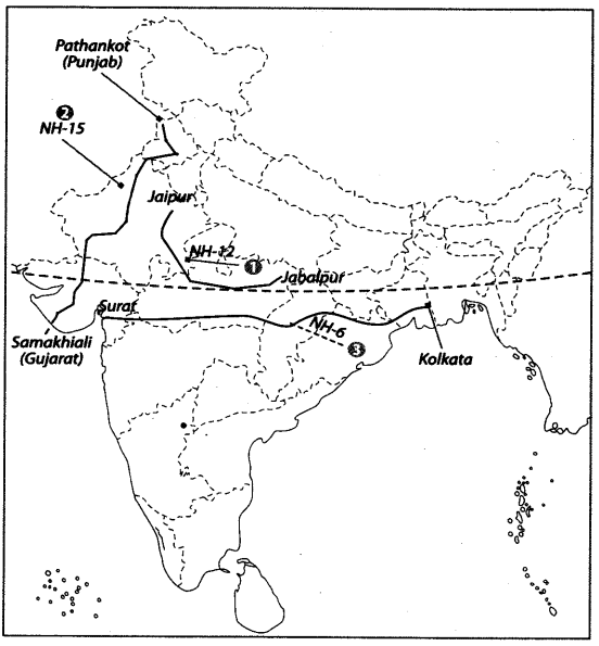 Map Based Questions: Life Lines of National Economy | Social Studies (SST) Class 10