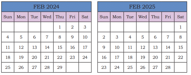 NCERT Solutions for Class 4 Maths Chapter 12 - Ticking Clock and Turning Calendar