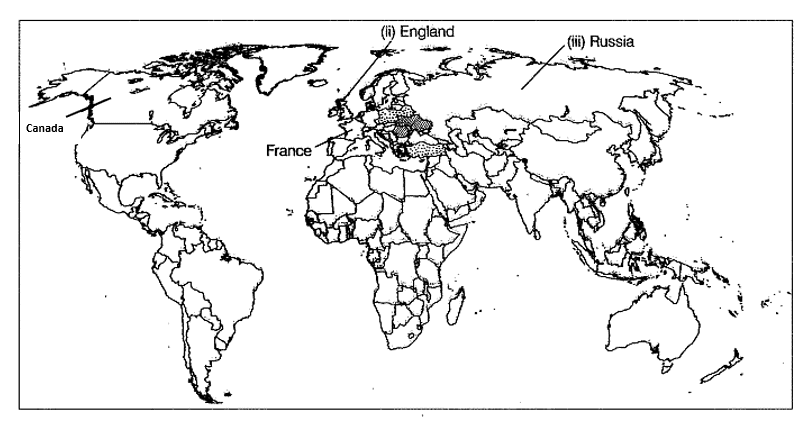 Map Based Questions: Socialism in Europe and the Russian Revolution | Social Studies (SST) Class 9