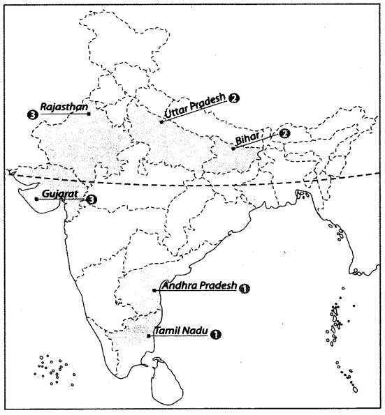 Map Based Questions: Agriculture | Social Studies (SST) Class 10