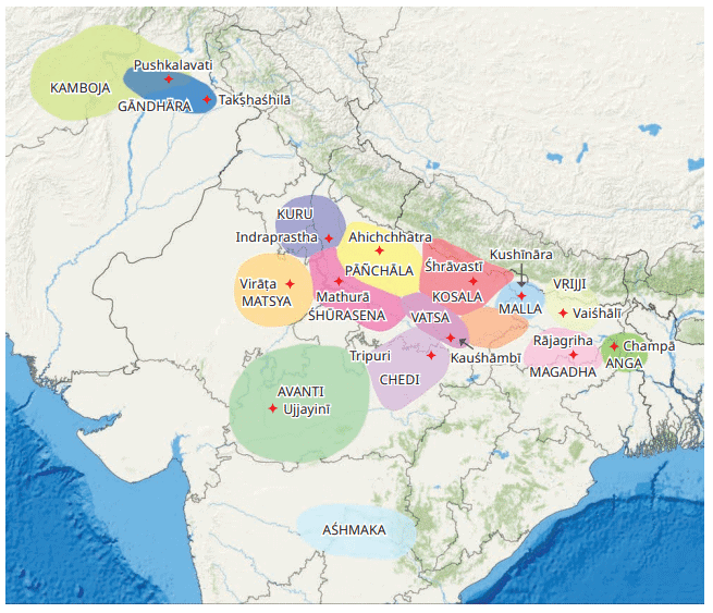 Map Based Questions: New Beginnings: Cities and States | Social Science Class 7 - New NCERT