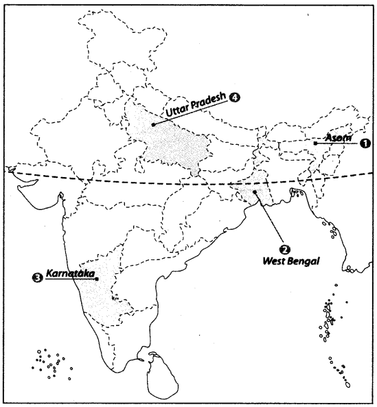 Map Based Questions: Agriculture | Social Studies (SST) Class 10