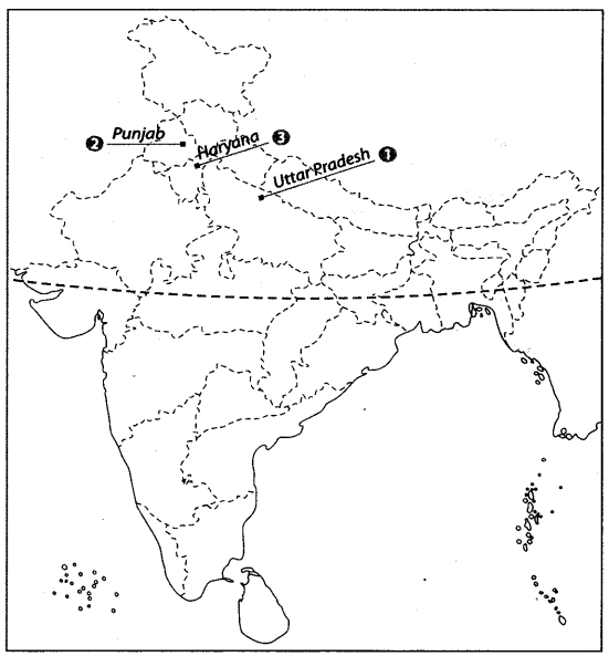 Map Based Questions: Agriculture | Social Studies (SST) Class 10