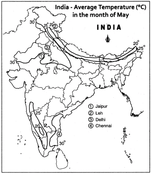 Map Based Questions: Climates of India | Social Science Class 7 - New NCERT