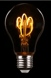 Glowing bulb