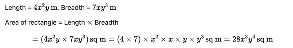 Class 8 Maths Chapter 8 Question Answers - Algebraic Expressions and Identities