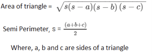 Class 9 Maths Chapter 10 Question Answers - Heron’s Formula