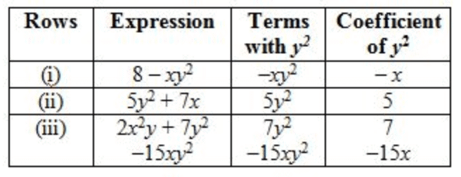 NCERT Solutions for Class 7 Maths - Algebraic Expressions- 1