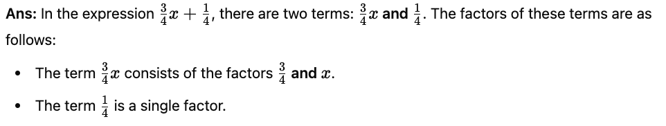 NCERT Solutions for Class 7 Maths - Algebraic Expressions- 1