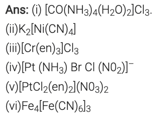 NCERT Solutions Class 12 Chemistry Chapter 5 - Coordination Compounds