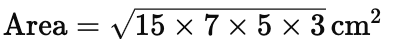 Class 9 Maths Chapter 10 Question Answers - Heron’s Formula