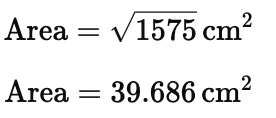 Class 9 Maths Chapter 10 Question Answers - Heron’s Formula