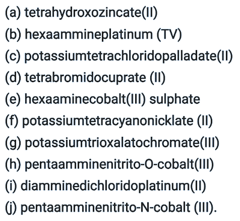 NCERT Solutions Class 12 Chemistry Chapter 5 - Coordination Compounds