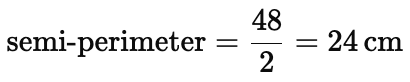 Class 9 Maths Chapter 10 Question Answers - Heron’s Formula