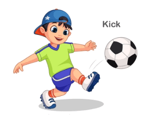 Worksheet Solutions: Kicking and Receiving | Physical Education and Well Being (Khel Yoga) for Class 3