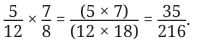 Working with Fractions Class 7 Notes Maths Chapter 8 Free PDF
