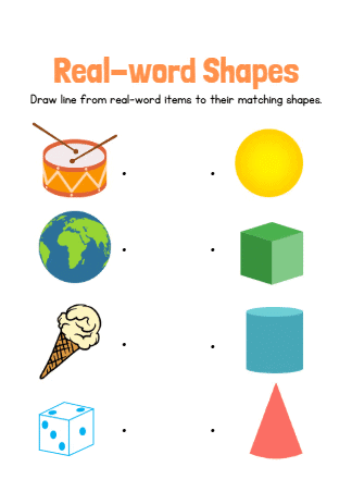 Worksheet Solutions: Shapes Around Us (3D Shapes) | Worksheets with solutions for Class 2