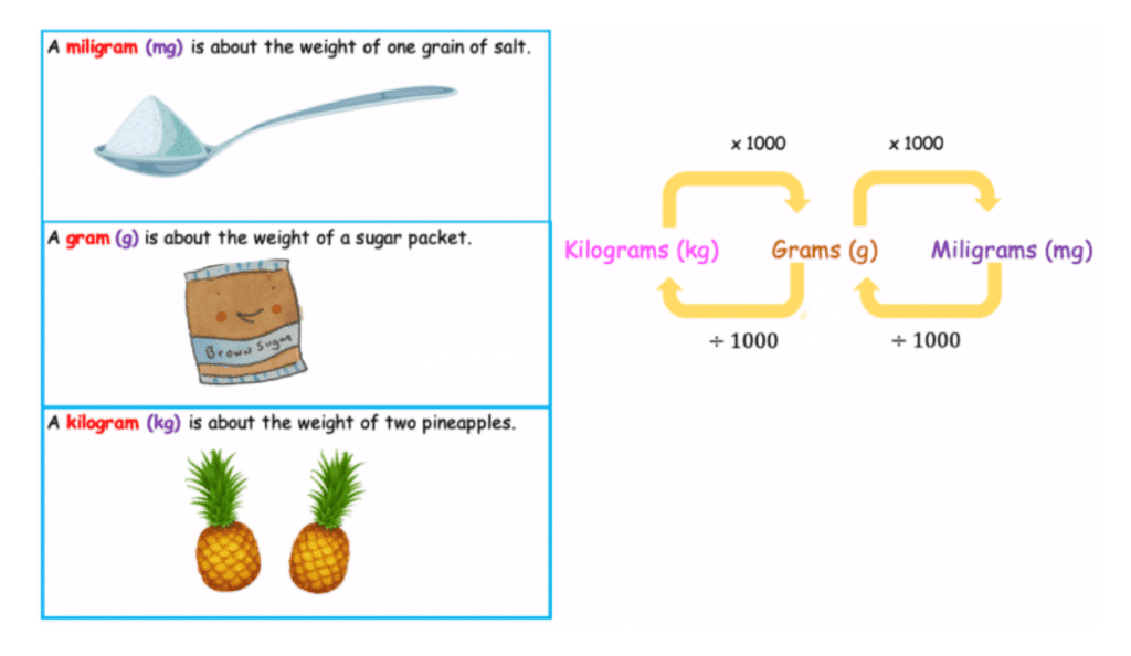 Weigh It, Pour It Class 4 Notes Maths Chapter 8 Free PDF