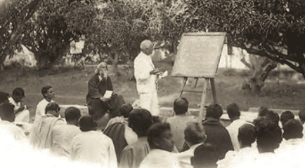 A class in Santiniketan