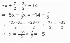 Linear Equations in One Variable Class 8 Notes Maths Chapter 2